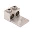 AL Universal Terminal, 2 Conductor, 1-Hole, #6 AWG Str-250 kcmil, 3/8" Stud, 2 Screws, Al/Cu Rated
