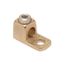Cu Set Screw Terminal, #1-4/0 AWG, 1-Hole, 3/8" Stud, 1 Screw