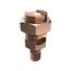 Mechanical Grounding Connector, Cable to Flat, 10-5 AWG (Str) / 10-4 AWG (Sol), 5/16" Stud