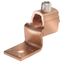 Copper Terminal, Offset Tongue, 1 Hole, 14-10 AWG (Sol), #6 Stud, 1 Screw