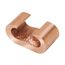 Copper Compression Grounding C-TAP Connector, 300-500 kcmil, 3/4" Rod (Run) & 6 AWG(Sol) - 2/0 AWG(Str) (Tap)
