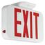 Compass CE Series LED Exit Sign, 120/277V (Red Letters, White), CER