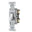 Commercial Grade Toggle Switch, 2-Pole, 20A 120/277V AC, Back and Side Wired (White), CSB220W-HUBBELL