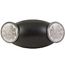 Compass 2-Head LED Emergency Light, 120/277V (Black), CU2B