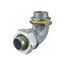 1" 90° Liquid-Tight Conduit Zinc Connector, H1009
