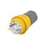 6-15P Industrial 250VAC Yellow Straight Blade Plug, HBL14W49