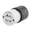 20 A 480 Vac 3-Pole 4-Wire Locking Nema L16-20C Connector