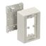 PolyTrak Non-Metallic Raceway Box 1-Gang, 1.78" Depth Standard (White), PDB12S