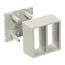 PolyTrak Non-Metallic Raceway Box 2-Gang, 2.44" Deep (White), PDB12TGD