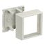 PolyTrak Non-Metallic Raceway Box 2-Gang Telephone, 2.44" Deep (White), PDB12TGLV