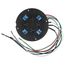 Systemone, Sub-Plate, (4) 20A, 125V Receptacles, (4) Hubbell Keystone Openings, Black