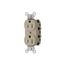 Specification Straight Blade Receptacle Light Almond 125V AC 15 Amps, SNAP5262LAA
