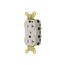 Hospital Straight Blade Receptacle White 125V AC 20 Amps, SNAP8300WA
