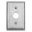 1-Gang Metallic Wall Plate,(1) Security Opening, Standard Size (Stainless Steel), SS12RKL
