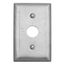 1-Gang Metallic Wall Plate,(1) Security Opening, Standard Size (Stainless Steel), SS12RKLM