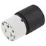 20A Non-Metallic 5-20R Connector (Black/White)