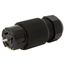 50 A 125/250 Vac 3-Pole 4-Wire Twist-Lock Economy Female Connector Body