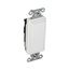 1 Pole, 20A 120/277V Ac Decorator Switch, Back And Side Wired (White)