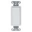 1 Pole, 20A 120/277V Ac Decorator Switch, Back And Side Wired (White)