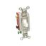 20A 120/277V Ac Industrial Toggle Switch, General Purpose Ac, Momentary 1 Pole Double Throw