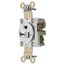 20A 250V 2-Pole 3-Wire Straight Blade Single Receptacle, 6-20R (White)