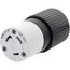Industrial Twist-Lock Locking Connector, Nylon, 2-Pole 3-Wire, 30A 250V