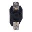 Select Spec Twist-Lock Single Locking Receptacle, 30A, 250V, 2-Pole 3-Wire, Nylon (Black)