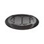 Systemone Universal Floor Box Cover, Cast Aluminum, Carpet Floor Applications (Black)