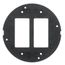 Systemone, Sub-Plate, Dual Styleline Decorator Openings (Black)