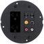 Systemone, Sub-Plate, Dual Styleline Decorator Openings (Black)