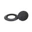 Systemone Round Sub Plate, Carpet Furniture Feed Cover/Flange (Black)