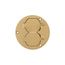Single Service Floor Box Round Brass Cover, 1-Gang, Duplex Receptacle Flap Lid