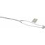 0.43 to 0.56" Cable Diameter, Galvanized Steel, Single Loop Support Grip, 73041278