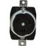 California-Style Industrial Grade Flush Mount Locking Receptacle, 3P, 50A, Non-NEMA - Black (250V)