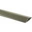 25' PVC Floor Cable Cover, 1 Channel, 3/4" Max Cable, Gray, FT4GY25