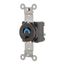 Twist-Lock Single Locking Receptacle, 15A, 250V, 2-Pole 3-Wire, Screw Mount, Nylon, HBL4560ST