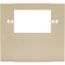 5.12" x 4-3/4" Rectangular Raceway Plate, Ivory, HBL4747C1IV