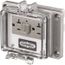 5-15R 5-20R NEMA, 125 VAC, 20 Amp, GFCI Receptacle, PR20