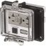 1 Port, 3 Power Receptacle, Ethernet, Clear Data Port Receptacle, PR4X Serie PR4X205E