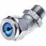 1/2" MNPT, 0.38 to 0.50" General Elbow Strain Relief Cord Grip, Zinc-Plated Steel, VHC1023ZP