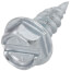 1/2" (Length) 1/4" (Head Size) Slotted Hex Washer Head Zip-In Sheet Metal Screws (1,000 Pack)