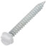 1-1/2" (Length) 1/4" (Head Size) Zip-In Register Sheet Metal Screws, White (250 Pack)