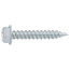 1" (Length) 1/4" (Head Size) Slotted Hex Washer Head Zip-In Sheet Metal Screws (500 Pack)