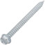 2" (Length) 1/4" (Head Size) Slotted Hex Washer Head Zip-In Sheet Metal Screws (250 Pack)