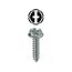 #10 x 1/2'' Phillips/Slotted Hex Washer Head Sheet Metal Screw (Pack of 100)