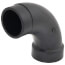 1-1/2" Spigot x Hub ABS DWV 90° Long Turn Street Elbow (58072LT)