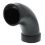 2" Spigot x Hub ABS DWV 90° Long Turn Street Elbow (58072LT)