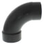 3" Spigot x Hub ABS DWV 90° Long Turn Street Elbow (58072LT)