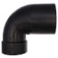 4" x 3" Spigot x Hub ABS DWV 90° Street Closet Elbow, w/ Cap (58072CL)