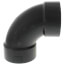 3" x 3" x 2" Hub ABS DWV 90° Elbow with Side Inlet (58079R)
